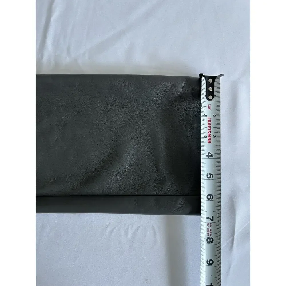 Wilfred Aritzia Gray Faux Leather Pants Size‎ 4 Dressy Straight